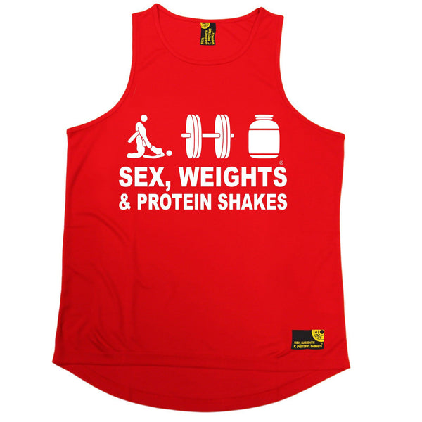 Sex Weights and Protein Shakes Sex Weights & Protein Shakes D3 Gym Men's Training Vest