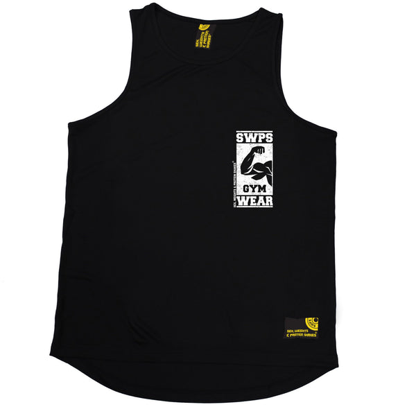 Gym Wear ... Breast Pocket Black Design Performance Training Cool Vest