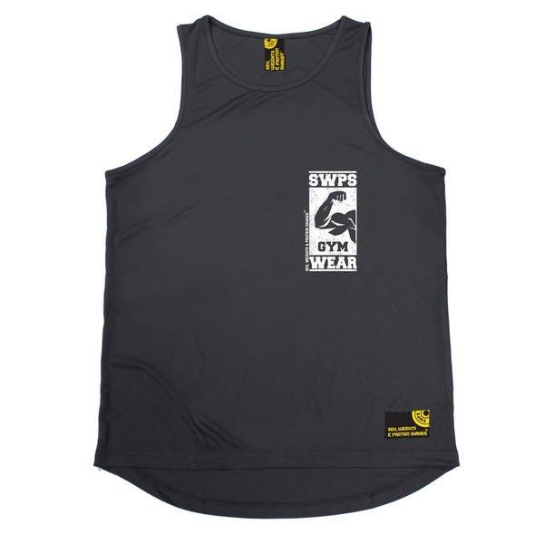 Gym Wear ... Breast Pocket Black Design Performance Training Cool Vest