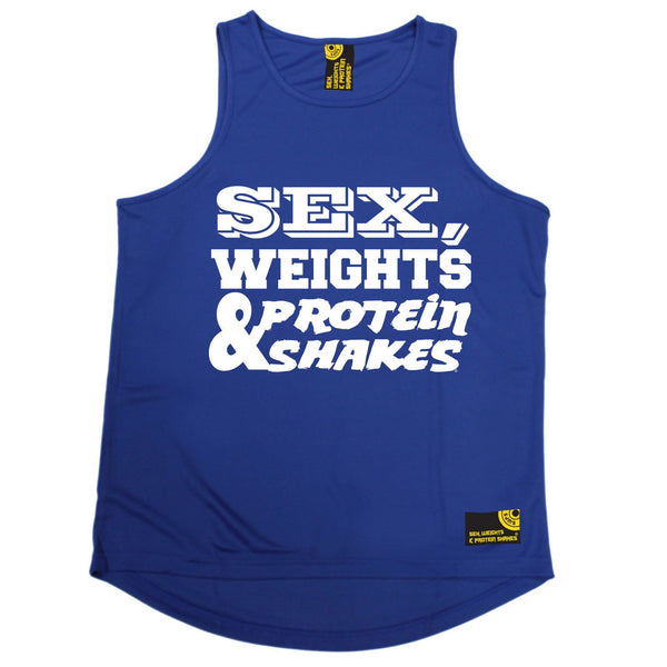 Sex Weights and Protein Shakes Sex Weights & Protein Shakes D1 Gym Men's Training Vest