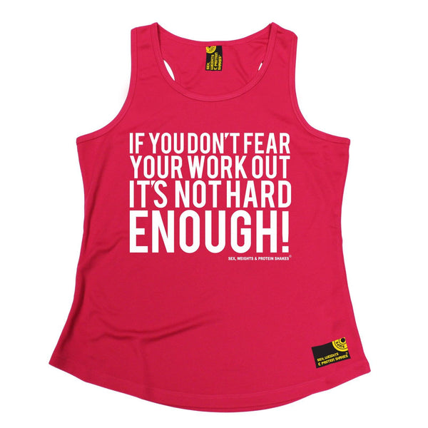 SWPS If You Don't Fear Your Work Out Sex Weights And Protein Shakes Gym Girlie Training Vest