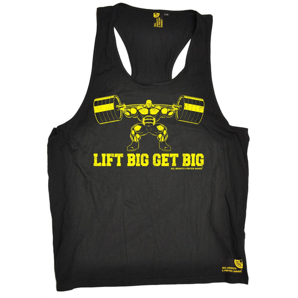 SWPS Lift Big Get Big Sex Weights And Protein Shakes Gym Men's Tank Top