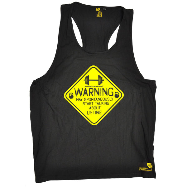 Sex Weights and Protein Shakes GYM Training Body Building -  Men's Warning May Spontaneously ... Lifting - TANK TOP - SWPS Fitness Gifts