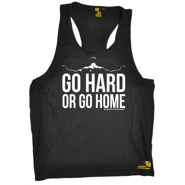 SWPS Go Hard Or Go Home Sex Weights And Protein Shakes Gym Men's Tank Top