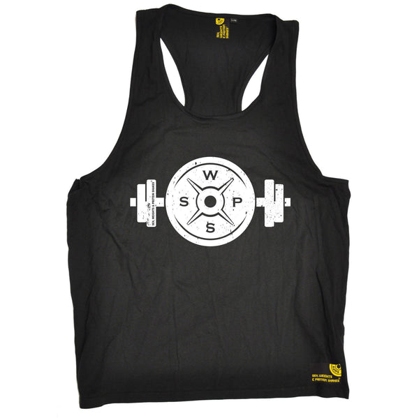 Sex Weights and Protein Shakes GYM Training Body Building -  Men's Swps Weight Plate Dumbbell Design - TANK TOP - SWPS Fitness Gifts