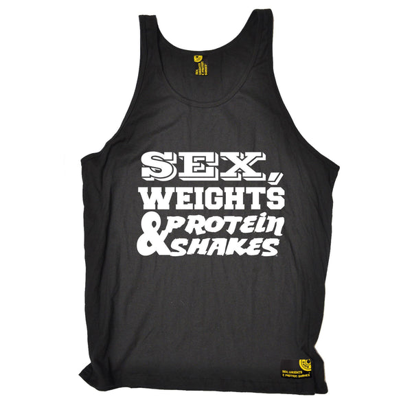 Sex Weights and Protein Shakes Sex Weights & Protein Shakes D1 Gym Vest Top