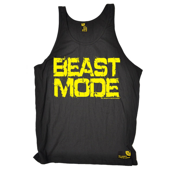 Sex Weights and Protein Shakes Beast Mode Sex Weights And Protein Shakes Gym Vest Top