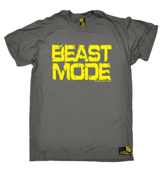 Sex Weights and Protein Shakes Men's Beast Mode Sex Weights And Protein Shakes Gym T-Shirt