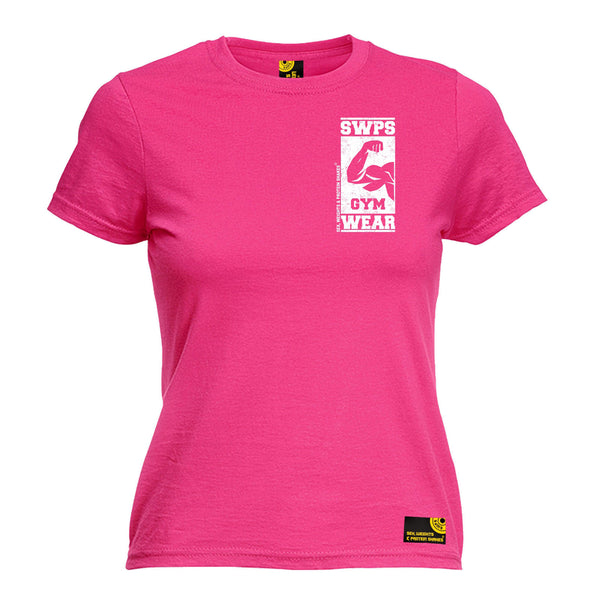 Gym Wear ... Breast Pocket Design Women's Fitted T-Shirt