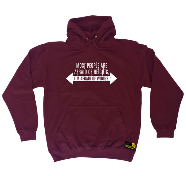 Sex Weights and Protein Shakes - Im Afraid Of Widths - Gym HOODIE