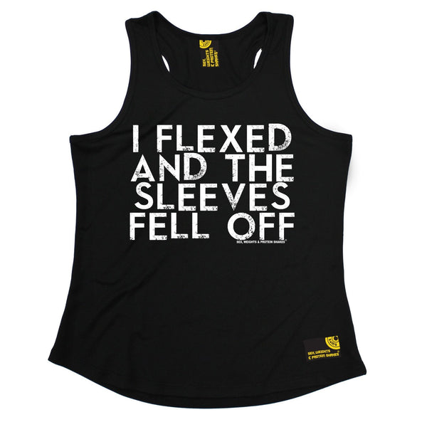 SWPS I Flexed And The Sleeves Fell Off Sex Weights And Protein Shakes Gym Girlie Training Vest
