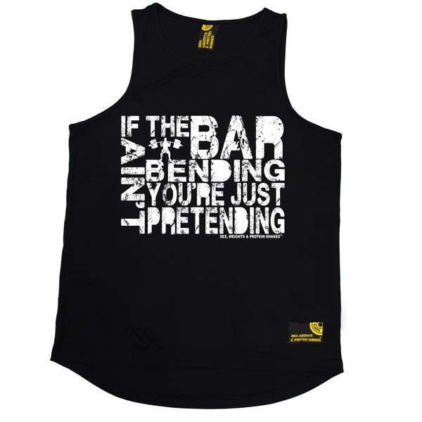 If The Bar Ain't Bending You're Just Pretending Performance Training Cool Vest