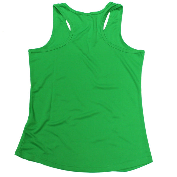 Sex Weights and Protein Shakes Womens Gym Bodybuilding Vest - Construction In Progress - Dry Fit Performance Vest Singlet