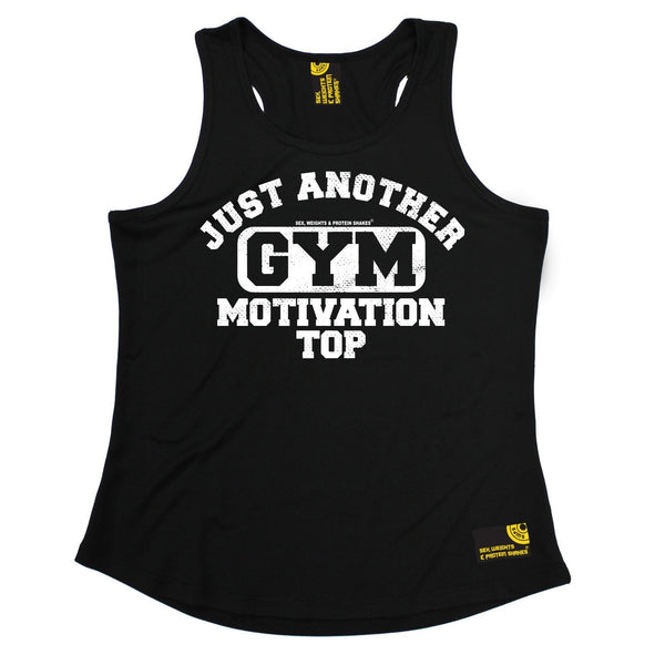 SWPS Just Another Gym Motivation Top Sex Weights And Protein Shakes Girlie Training Vest