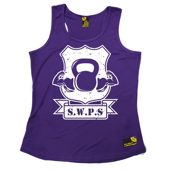 SWPS Flexing Kettlebell Sex Weights And Protein Shakes Gym Girlie Training Vest