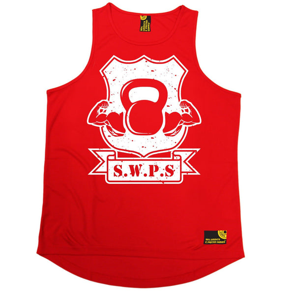 SWPS Flexing Kettlebell Sex Weights And Protein Shakes Gym Men's Training Vest