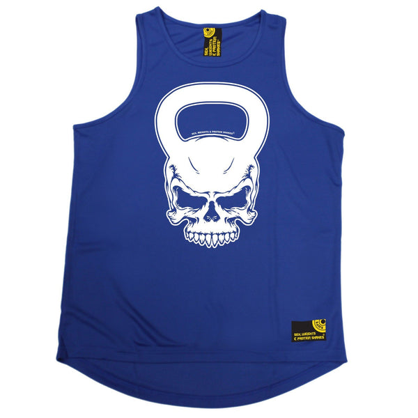 SWPS Kettlebell Skull Sex Weights And Protein Shakes Gym Men's Training Vest