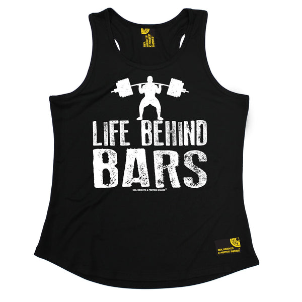 Life Behind Bars ... Weight Lifting Girlie Performance Training Cool Vest
