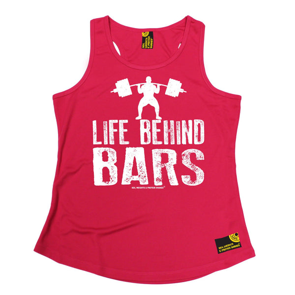 Life Behind Bars ... Weight Lifting Girlie Performance Training Cool Vest
