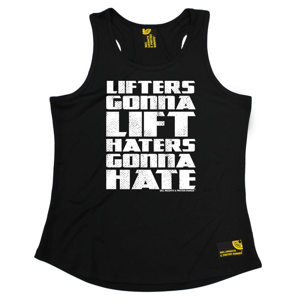 Lifters Gonna Lift Haters Gonna Hate Girlie Performance Training Cool Vest