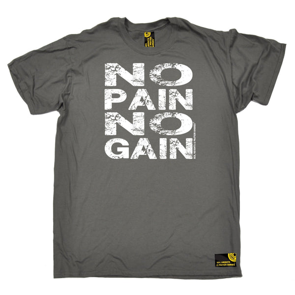 Sex Weights and Protein Shakes Men's No Pain No Gain Sex Weights And Protein Shakes Gym T-Shirt