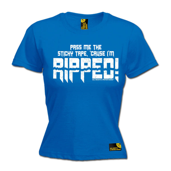 Pass Me The Sticky Tape Cause I'm Ripped Women's Fitted T-Shirt