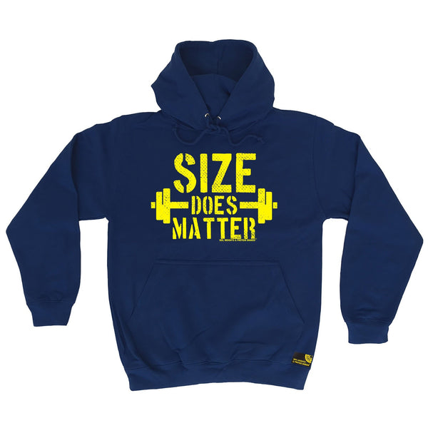 Sex Weights and Protein Shakes Size Does Matter Sex Weights And Protein Shakes Gym Hoodie