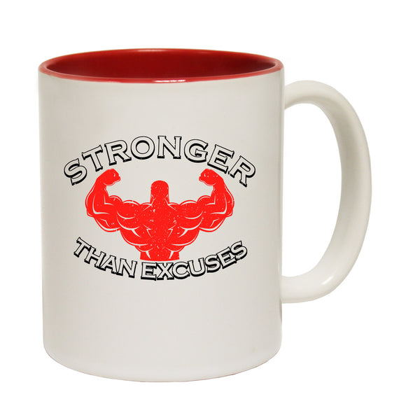 Stronger Than Excuses Ceramic Slogan Cup