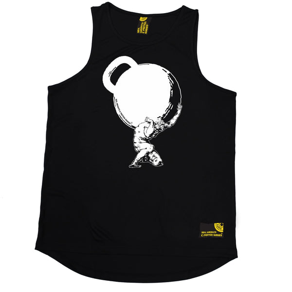 SWPS Greek God Atlas Kettlebell Sex Weights And Protein Shakes Gym Men's Training Vest
