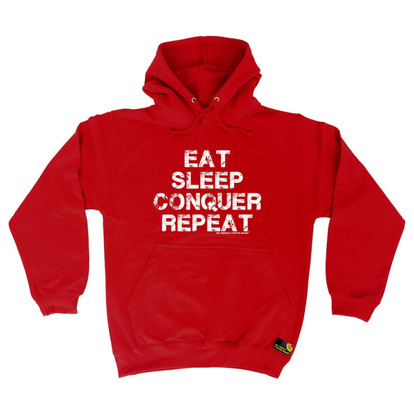 Sex Weights and Protein Shakes - Eat Sleep Conqure Repat Sex Weights and Protein Shakes - Gym HOODIE