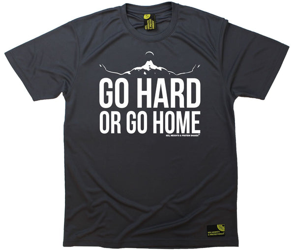 Men's Sex Weights and Protein Shakes - Go Hard Or Go Home - Dry Fit Breathable Sports T-SHIRT