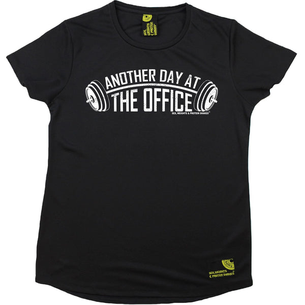 Women's SWPS - Another Day In The Office - Dry Fit Breathable Sports R NECK T-SHIRT