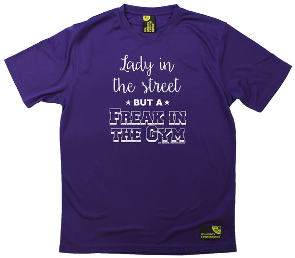 Men's SWPS - Lady In Streets Freak In Gym - Dry Fit Breathable Sports T-SHIRT