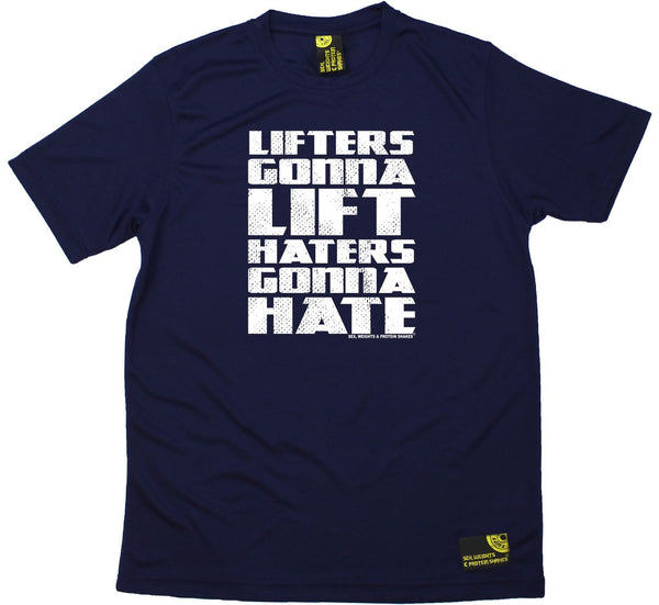 Men's Sex Weights and Protein Shakes - Lifters Gonna Lift - Dry Fit Breathable Sports T-SHIRT
