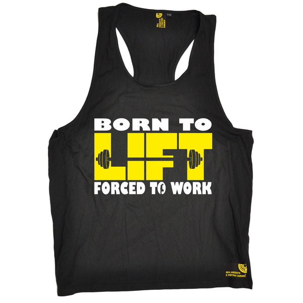 SWPS Born To Lift Forced To Work Sex Weights And Protein Shakes Gym Men's Tank Top